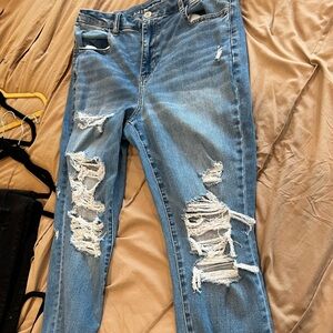 American eagle distressed skinny jeans